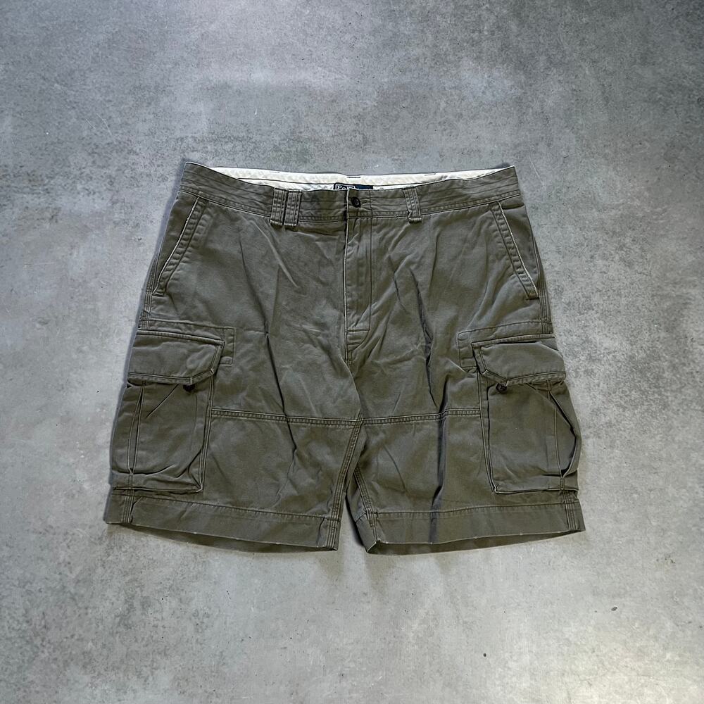 Men’s Polo Ralph Lauren Cargo Green Khaki Shorts Size 44 Big & Tall